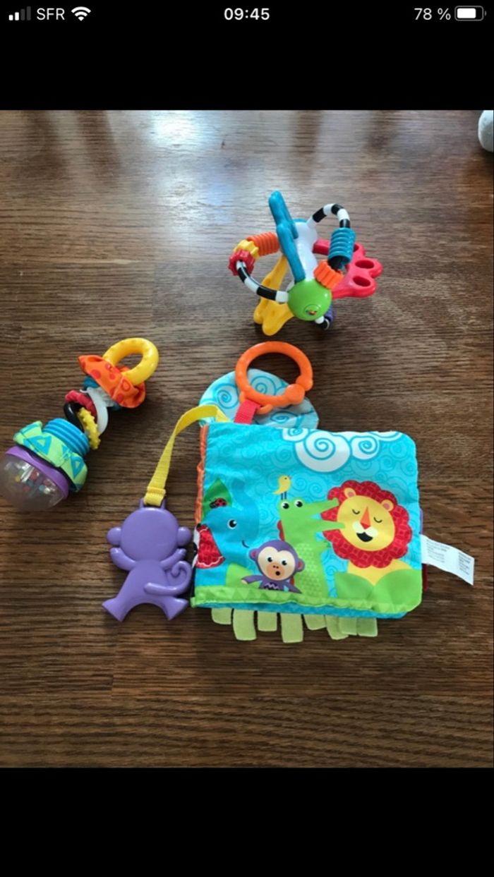 Lot jouet d’éveil et sensoriel bébé