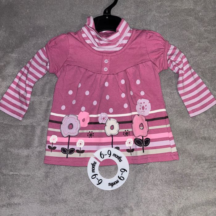 Lot de pulls bébé fille manches longues 6 mois - photo numéro 4