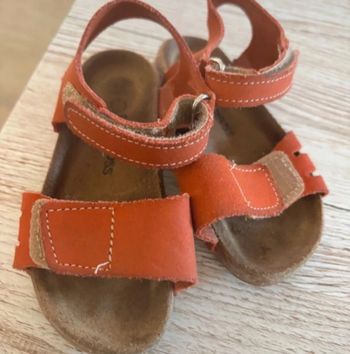 Sandales fille taille 22 corail