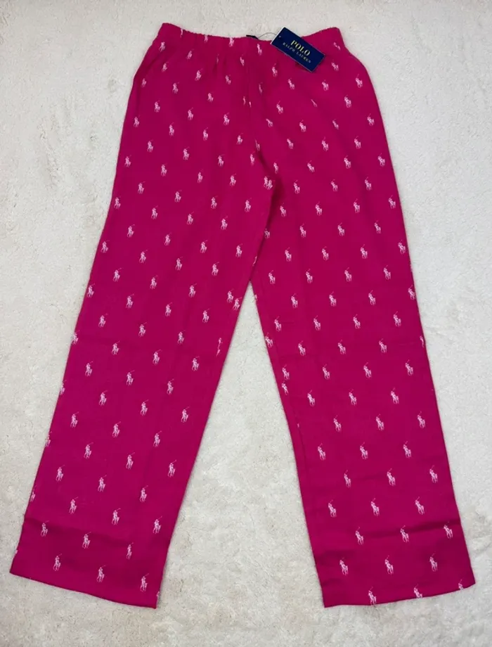 Pantalon de Pyjama Ralph Lauren Rose Fuchsia Neuf Taille XS - photo numéro 5