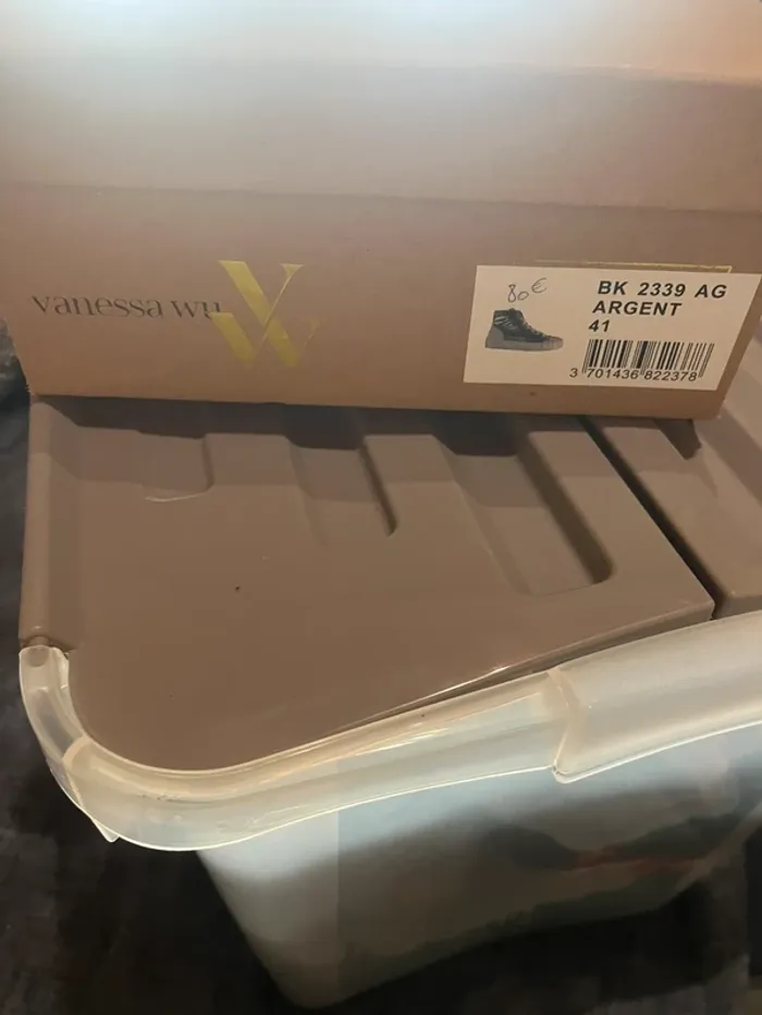 Basket  montante argenté Vanessa wu