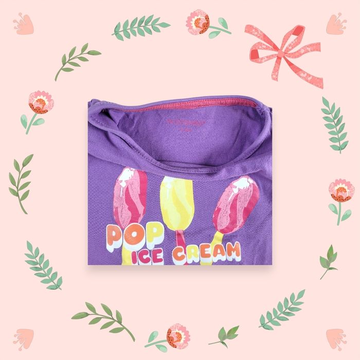 T-shirt fille violet - photo numéro 3
