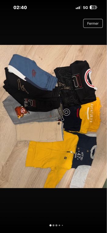 Lot vêtement 9 et 12 mois 