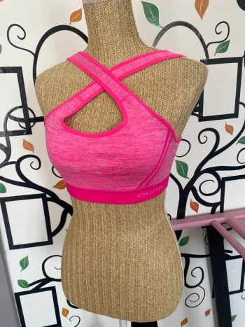 Ouno brassière sport femme rose haut dos nu sport