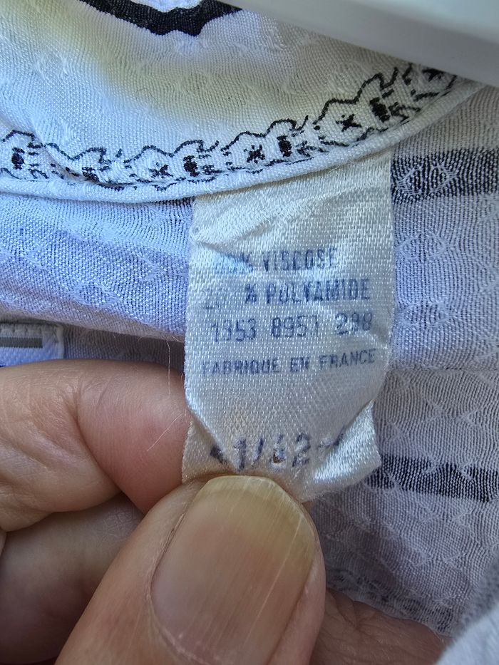Chemise mixte 🍒Vintage 70 fabriqué en France🍒taille 42/44 - photo numéro 8