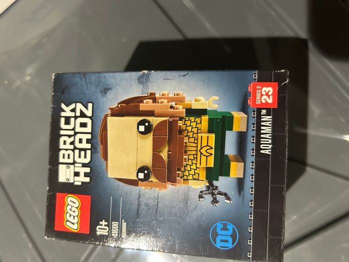 Jeu d'assemblage Lego Bux17 Brickheadz Aquaman 41600 Kit de construction