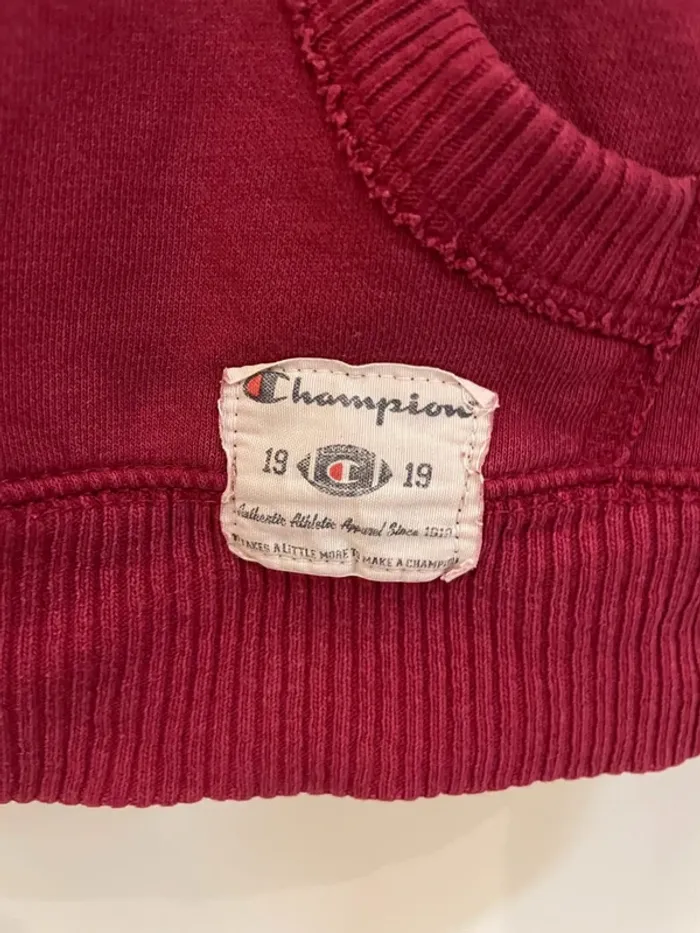 Champion Quarter zip red Mens L - photo numéro 3