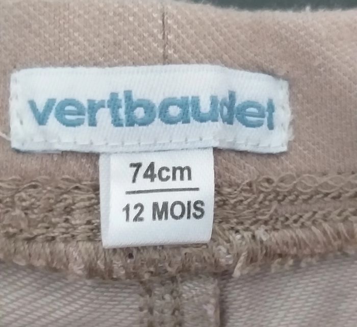 Pantalon slim Vertbaudet beige - photo numéro 3