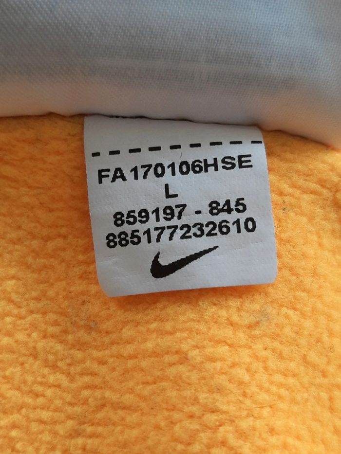 T-shirt quart de zip Nike homme dri-fit L jaune #lora11nike - photo numéro 8