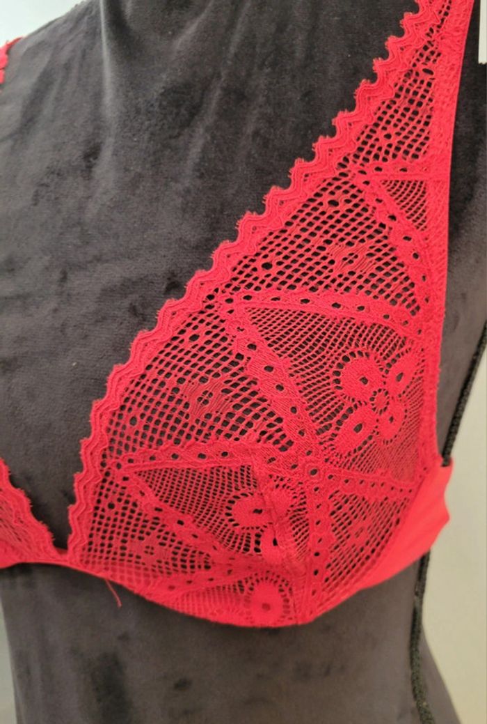 Soutien-gorge dentelle Rouge Etam 85B - photo numéro 2