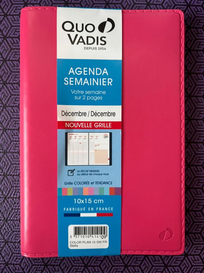 agenda semainier Quo vadis