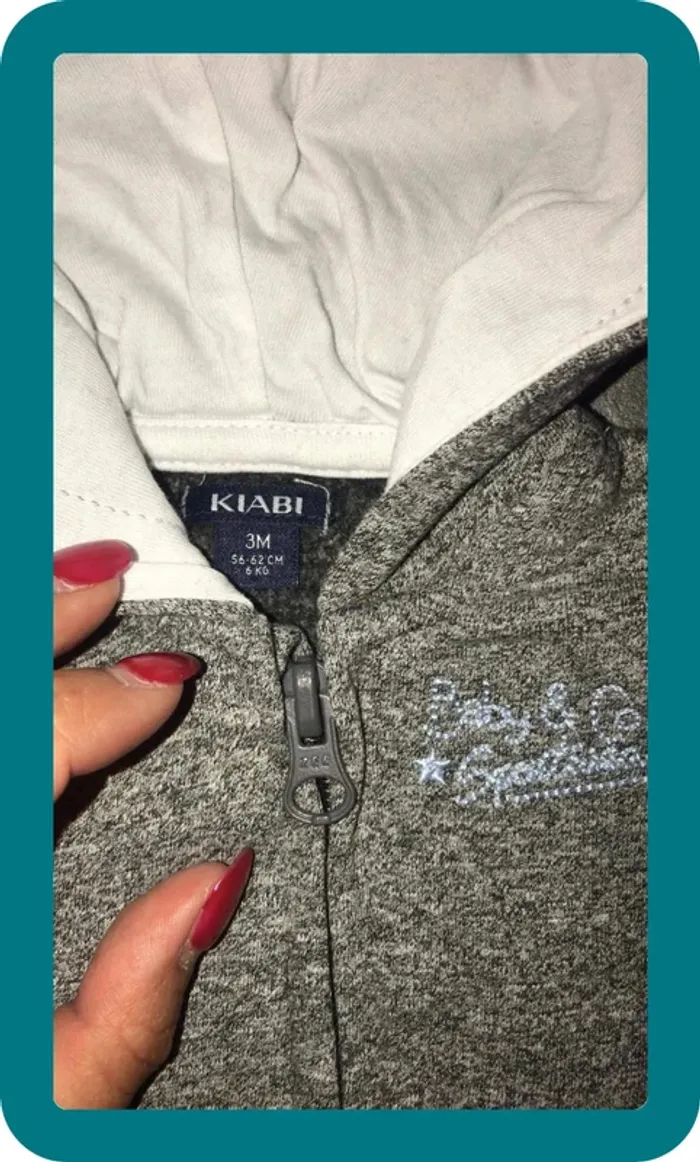 Sweat zippé a capuche - photo numéro 2