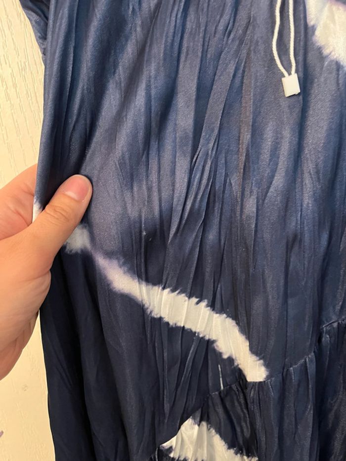 Robe longue bleu Zara taille s - photo numéro 4