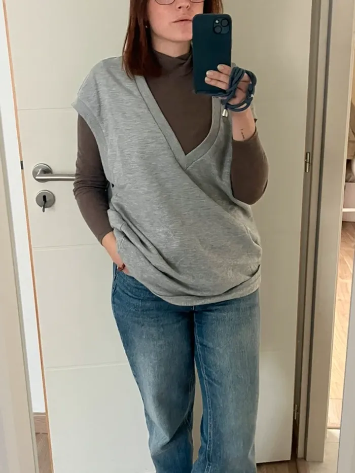 Gilet sans manches oversize