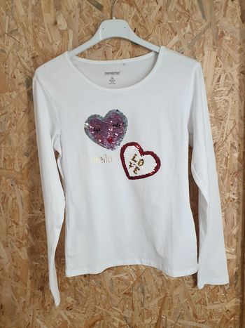 Tee-shirt 14 ans coeurs