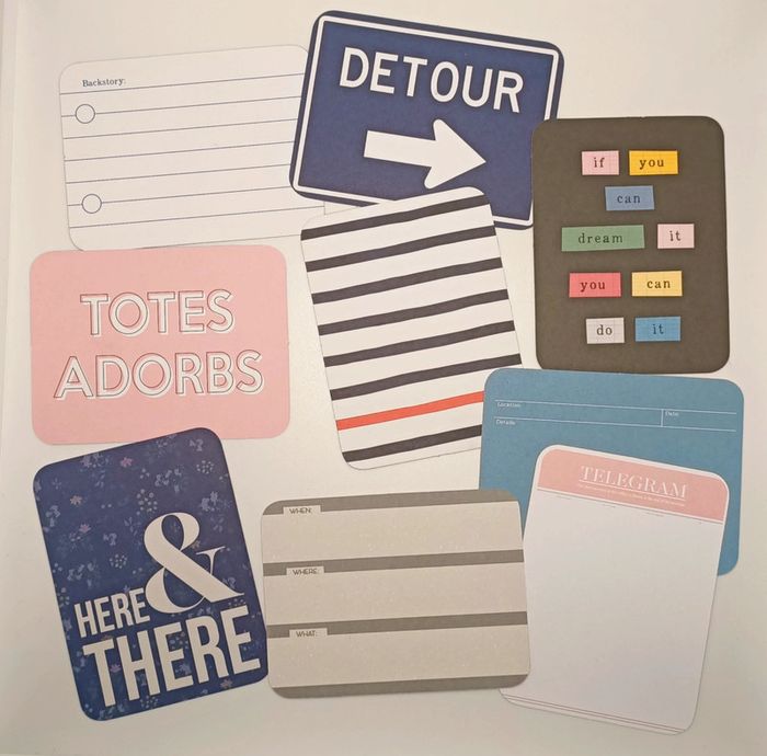 Scrapbooking die cuts cartes project life - photo numéro 4