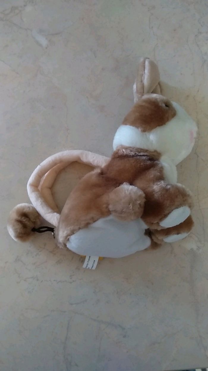 Peluche lapin petit sac à main
