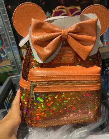 Sac a dos sequin orange disney