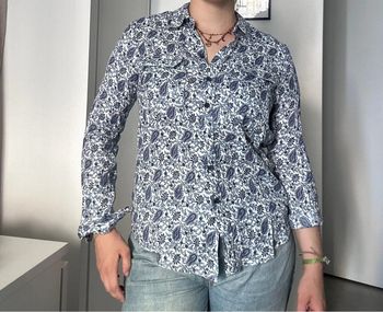 Chemise 100% lin à motifs – Monoprix – Taille 38