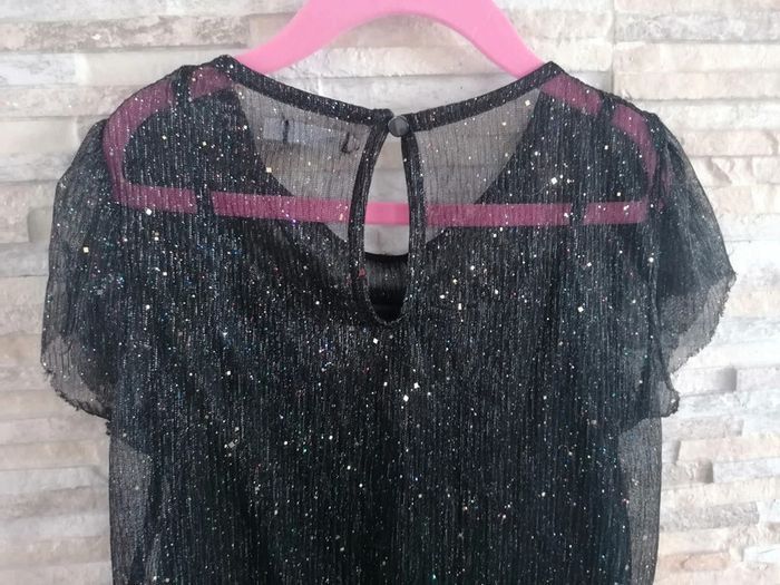 Robe paillettes portée 1seule fois gemo 10ans #10ans_krocaro - photo numéro 11