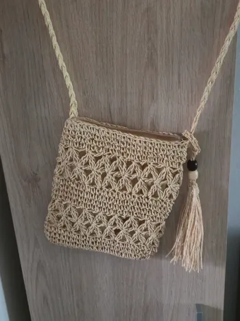 Sac bandoulière tissé neuf !