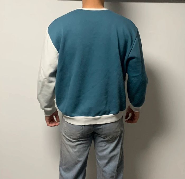 Pull blanc/ bleu boohooMAN - photo numéro 3