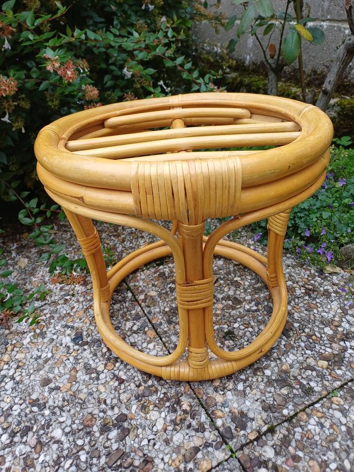 Pouf en rotin - photo numéro 2