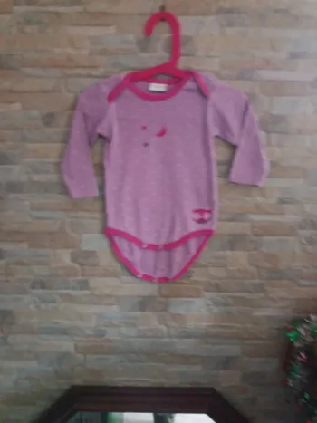Body parme fuchsia Mot d'enfants 18M