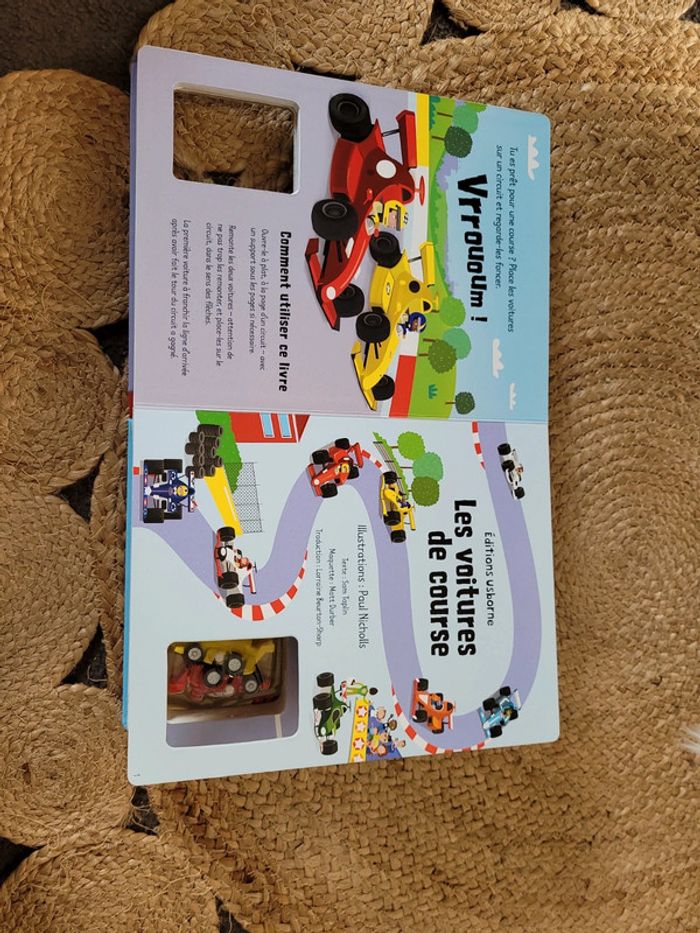 Livre enfants voiture de course et circuit - photo numéro 3