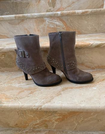 Bottines grises nubuck
