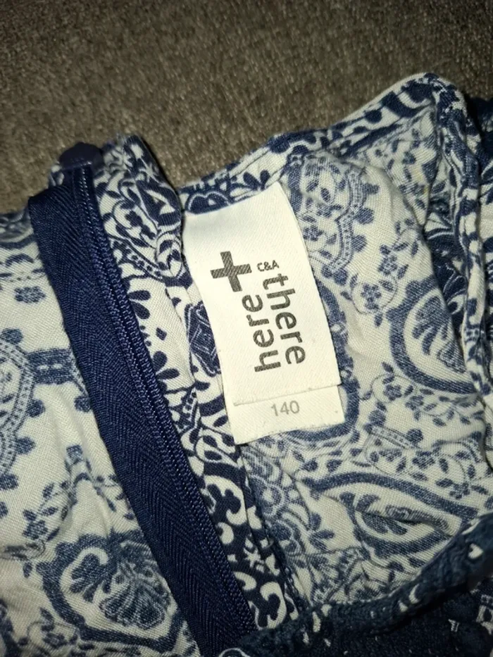 Robe d'été bleu et blanche 10 ans - photo numéro 7