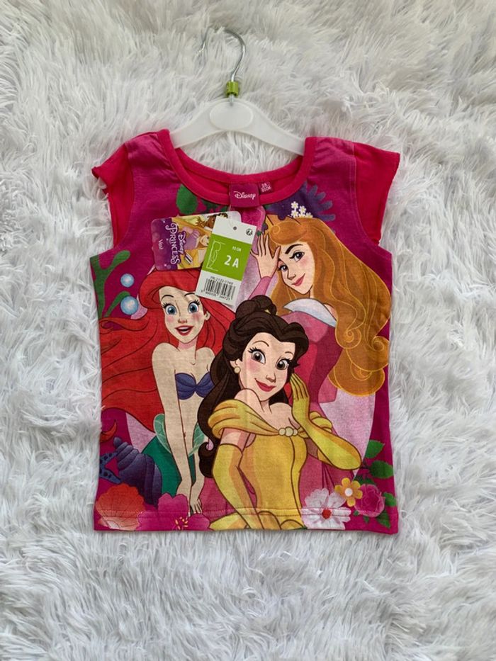 Tee shirt princesse rose Taille 2 ans Neuf