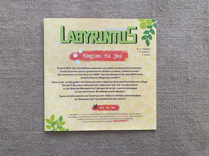Jeu de société Dinosaures Labyrintus Janod - photo numéro 5