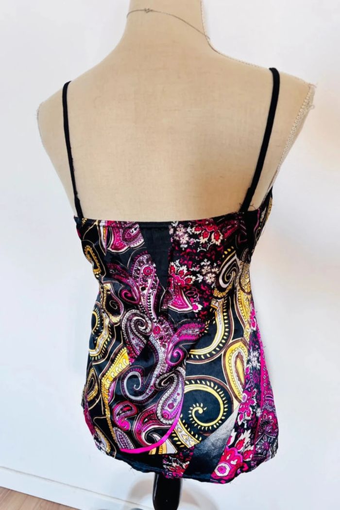 💕 top chic satiné decoleté v - photo numéro 3
