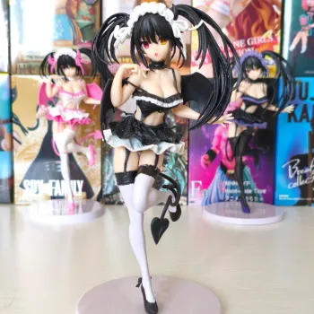 Figurine sexy Tokisaki Kurumi en soubrette blanche Date a Live