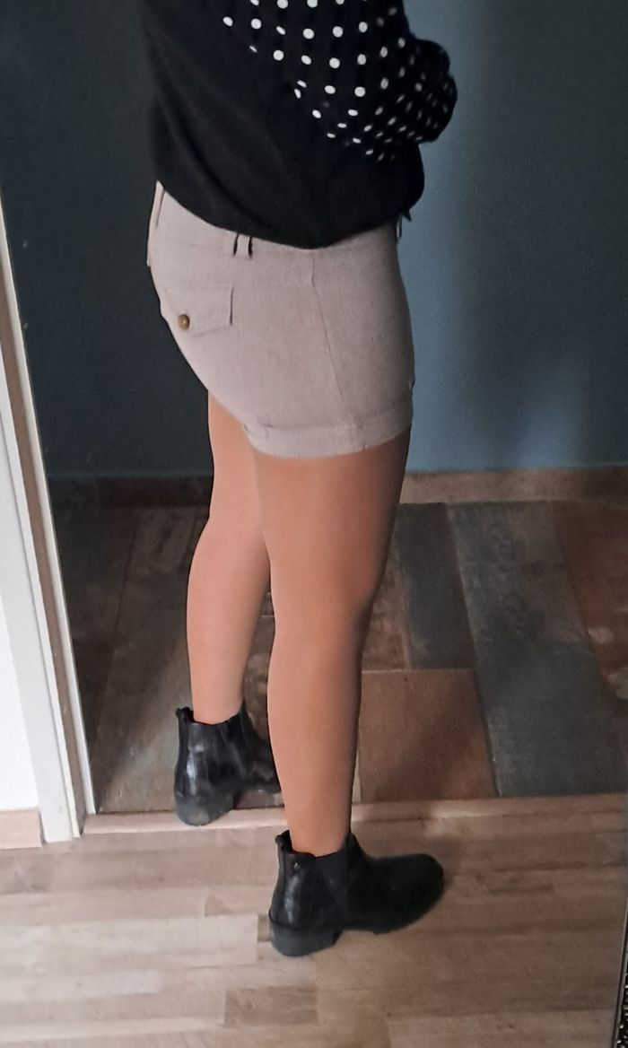 Short marron 100% coton femmes Jennyfer taille 38 - photo numéro 2