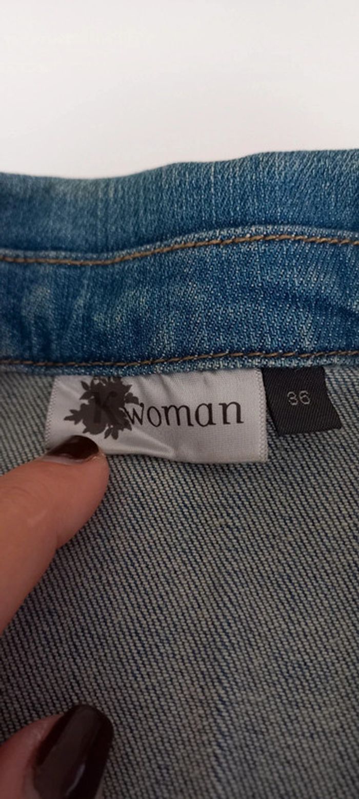 Veste en jean délavée femme - photo numéro 4