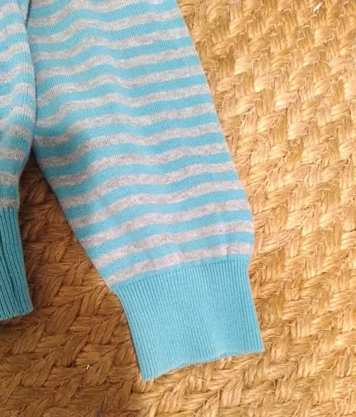 🧥 pull fin à rayures Célio taille M - 100% coton - photo numéro 7