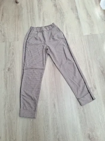 Pantalon à carreaux Bershka XS