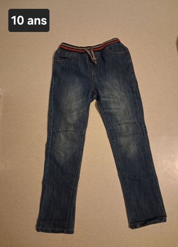 Jeans élastique 10 ans