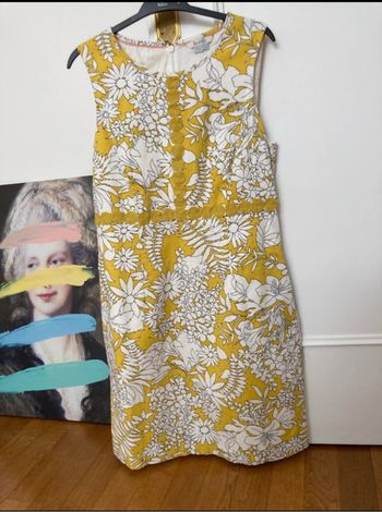 Robe imprimée moutarde Boden