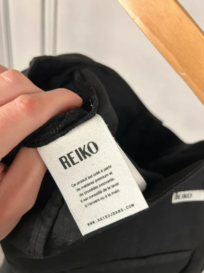 Pantalon Chino Noir taille haute Reiko W26 neuf - photo numéro 7