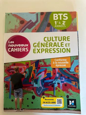 Livre BTS Culture générale et expression