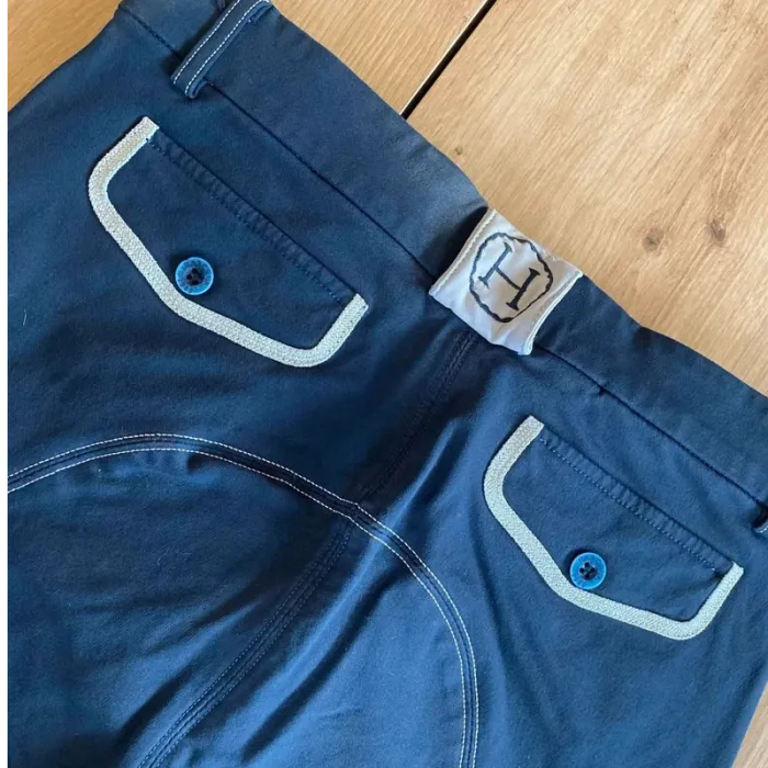 Pantalon Harcour  – Gros  Grip –  Taille  38 – Bleu  Marine  et  Liseret Rouge –  Bon état - photo numéro 5