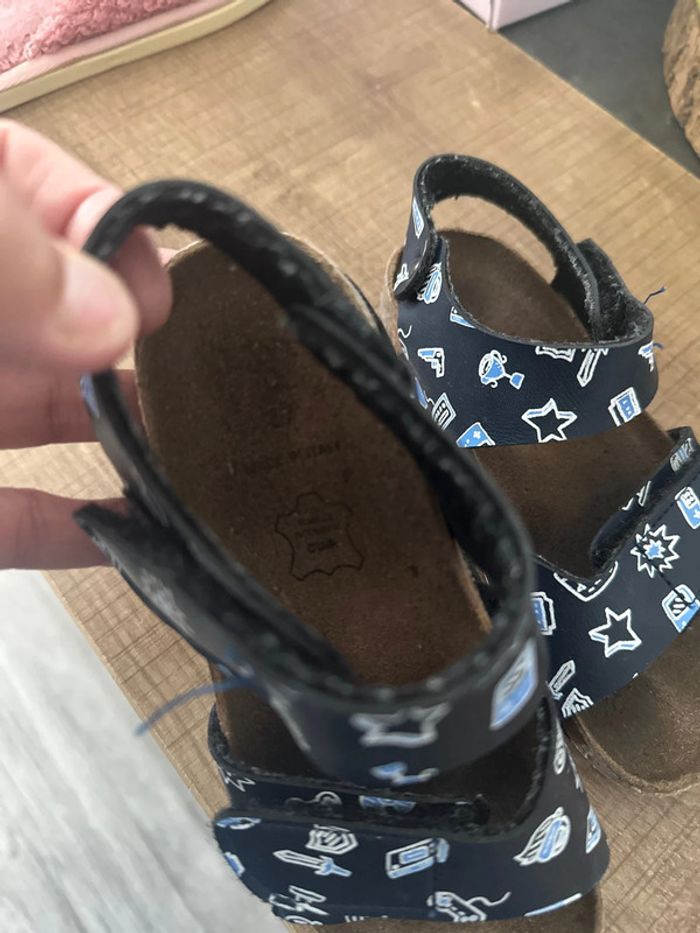 Sandales cuir, taille 27 - photo numéro 5