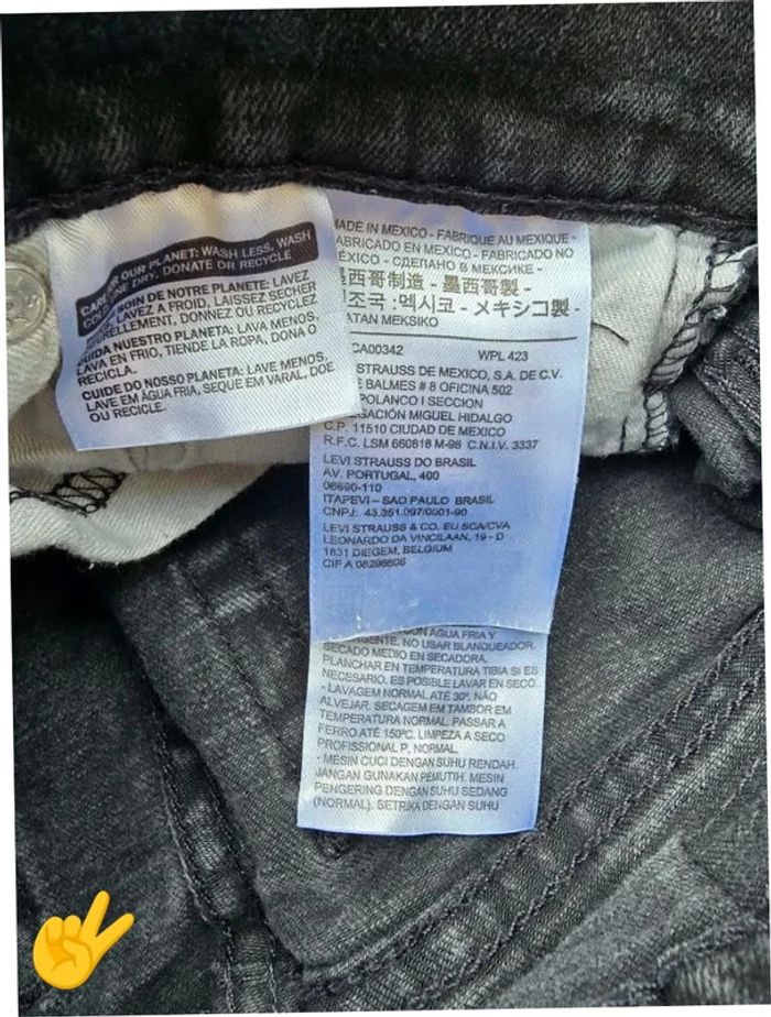 Jeans Levi's 510 W29 FR38 L32 coupe droite noir Homme Men pan304b - photo numéro 7