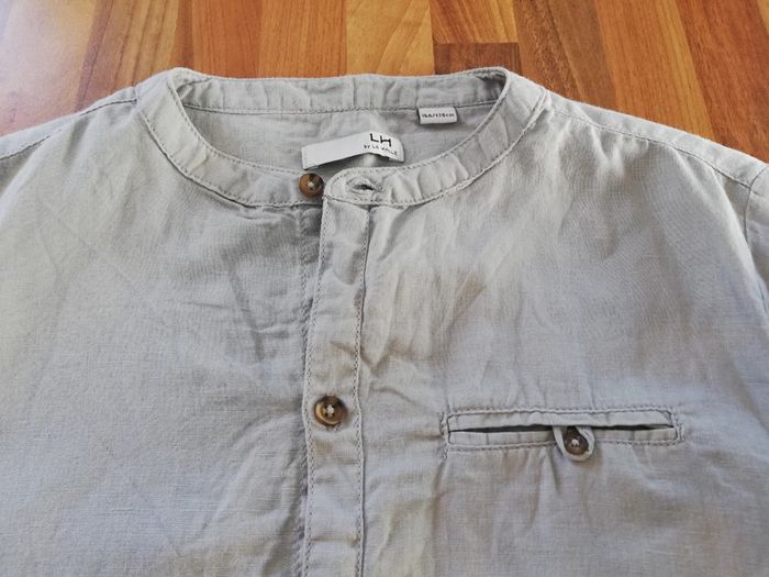 Chemise lin gris 16 ans neuf - photo numéro 4