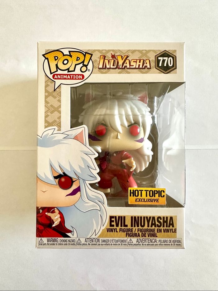 Figurine Funko Pop Evil Inuyasha numéro 770 Inuyasha Hot Topic
