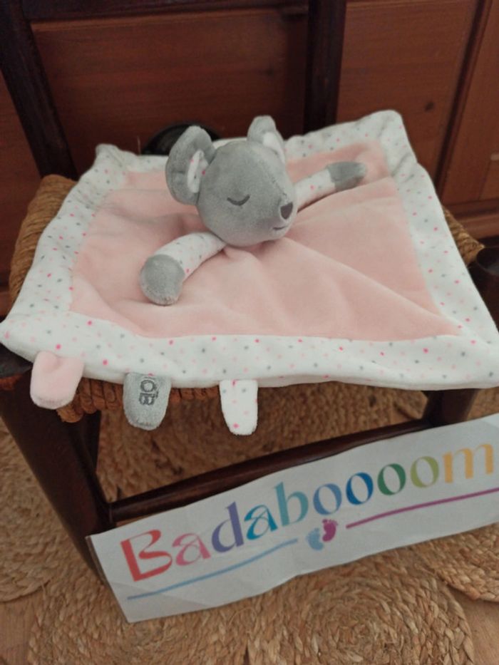 Doudou souris rose obaibi tbe - photo numéro 2