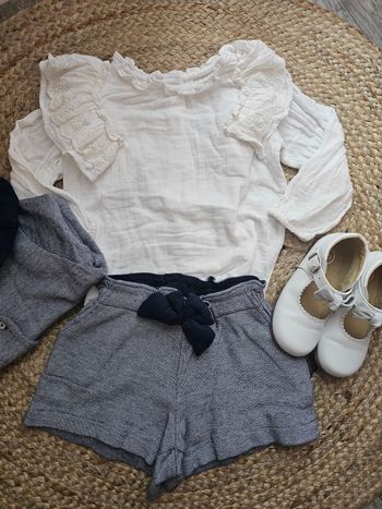 Ensemble bleu marine et gris 